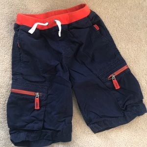 Hanna Andersson navy cargo shorts